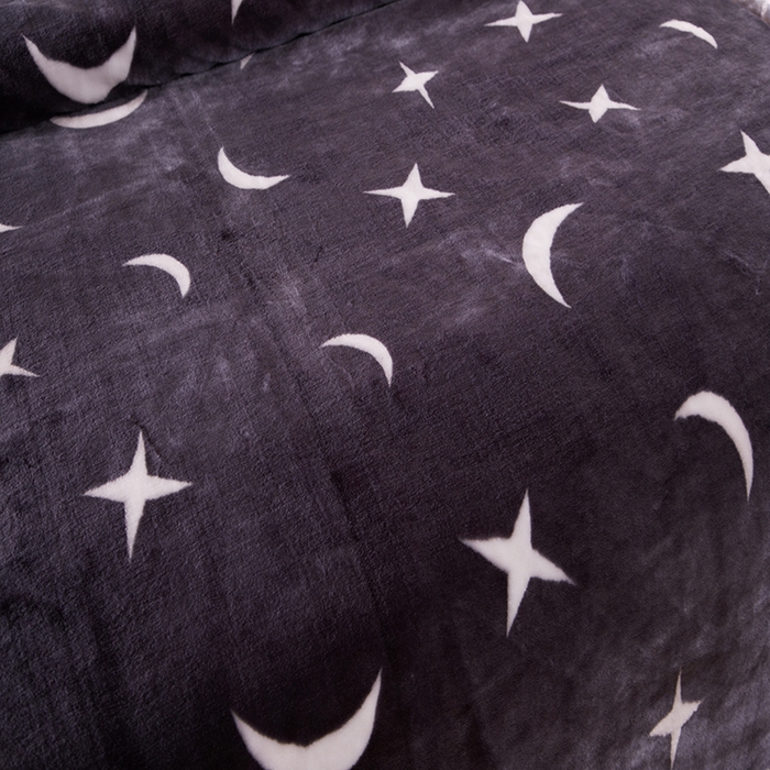 91家纺网 家纺一手货源 找家纺 好艺佳毛毯 2025新款（升级版）拉舍尔毛毯学生毯宿舍婚庆加厚双层毯子绒毯盖毯不掉毛毛毯 升级版-星月传奇