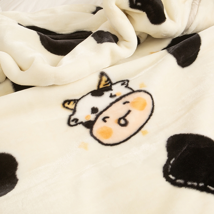 91家纺网 家纺一手货源 找家纺 好艺佳毛毯 2025新款（升级版）拉舍尔毛毯学生毯宿舍婚庆加厚双层毯子绒毯盖毯不掉毛毛毯 升级版-小萌牛