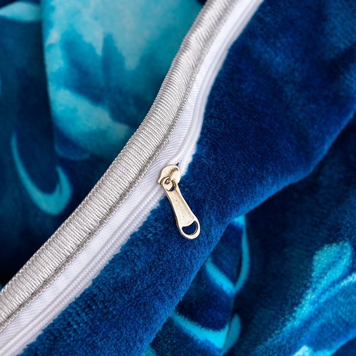 91家纺网 家纺一手货源 找家纺 缘莉娜家纺2025新款花色高克重加厚牛奶绒金貂绒被套单件如花似锦