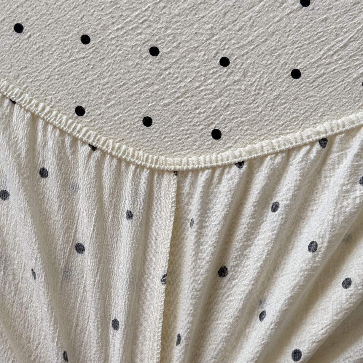 91家纺网 家纺一手货源 找家纺 叠派家纺 2025新款A类双层纱提花单品系列-单床笠 圆点