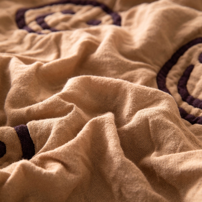 91家纺网 家纺一手货源 找家纺 （总）橙子家居 2024新款韩国泡芙被纯棉五层纱布空调被夏凉被 春秋被