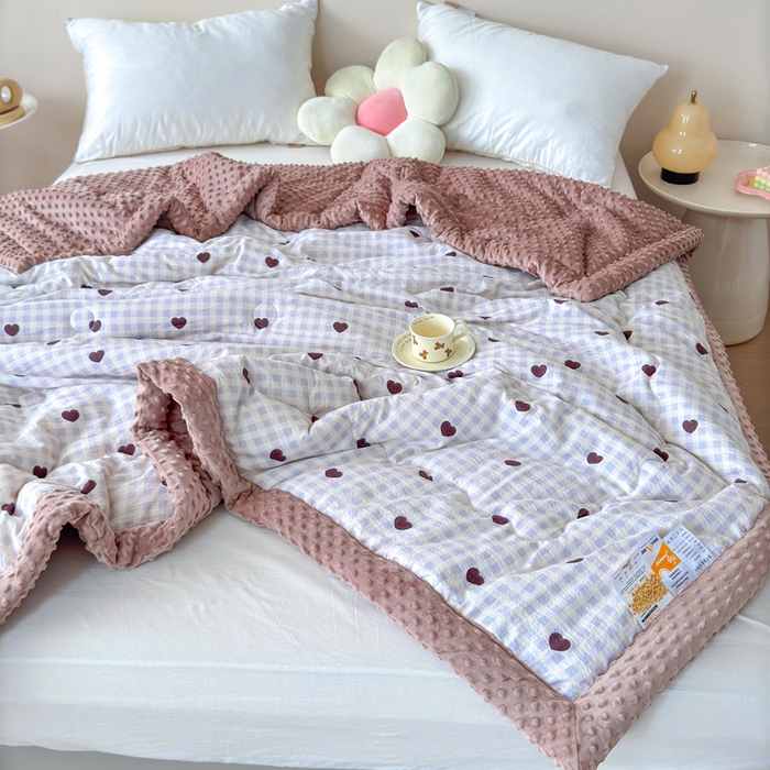 91家纺网 家纺一手货源 找家纺 （总）橙子家居 2024新款【跑量款】A类母婴安抚豆豆被 被子被芯