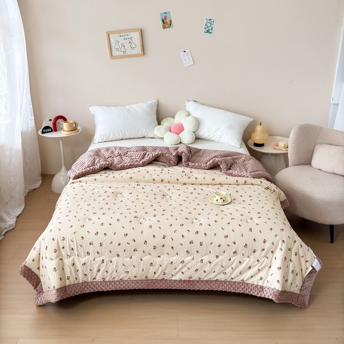 91家纺网 家纺一手货源 找家纺 （总）橙子家居 2024新款【跑量款】A类母婴安抚豆豆被 被子被芯