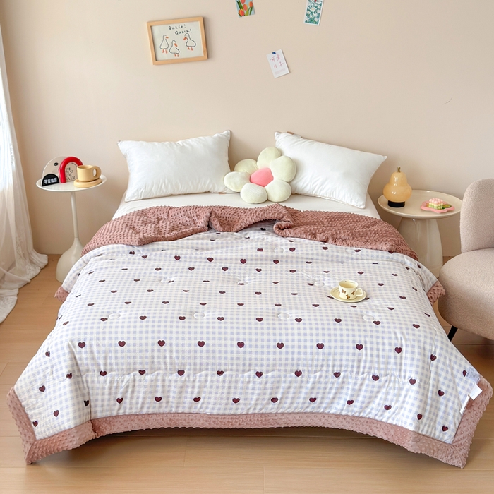 91家纺网 家纺一手货源 找家纺 （总）橙子家居 2024新款【跑量款】A类母婴安抚豆豆被 被子被芯