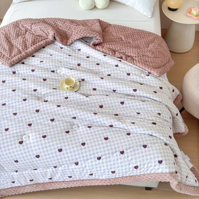 91家纺网 家纺一手货源 找家纺 （总）橙子家居 2024新款【跑量款】A类母婴安抚豆豆被 被子被芯