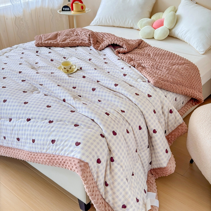 91家纺网 家纺一手货源 找家纺 （总）橙子家居 2024新款【跑量款】A类母婴安抚豆豆被 被子被芯