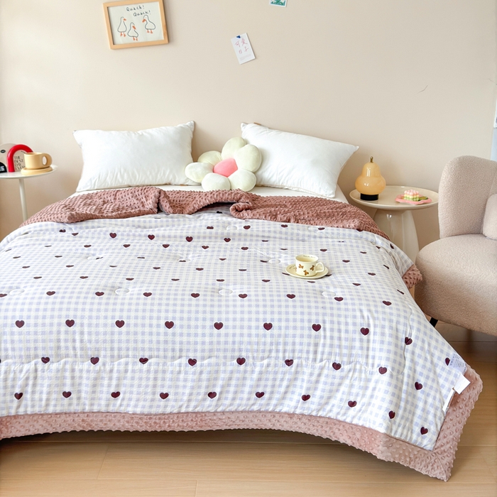 91家纺网 家纺一手货源 找家纺 （总）橙子家居 2024新款【跑量款】A类母婴安抚豆豆被 被子被芯