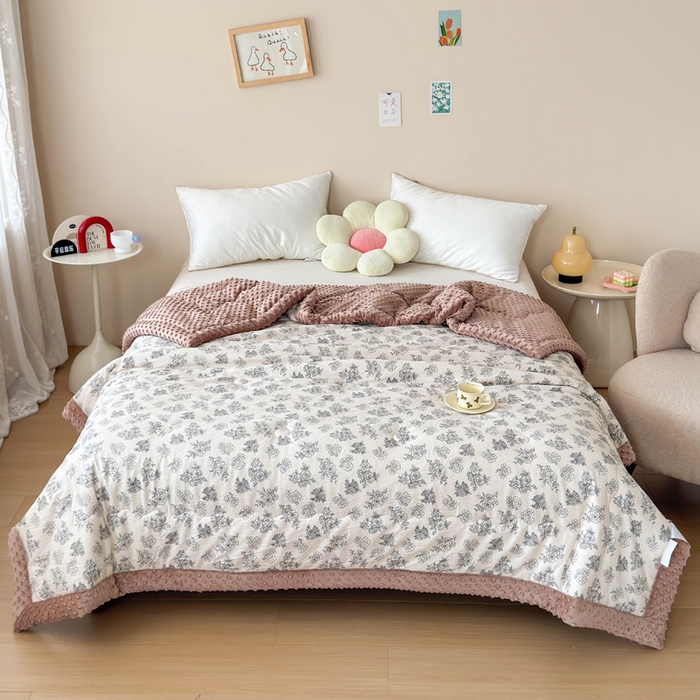 91家纺网 家纺一手货源 找家纺 （总）橙子家居 2024新款【跑量款】A类母婴安抚豆豆被 被子被芯