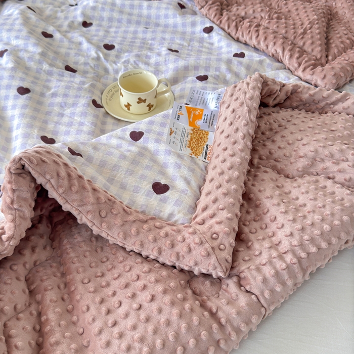 91家纺网 家纺一手货源 找家纺 （总）橙子家居 2024新款【跑量款】A类母婴安抚豆豆被 被子被芯