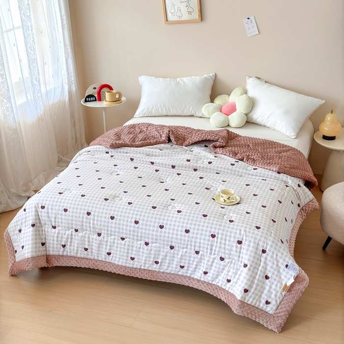 91家纺网 家纺一手货源 找家纺 （总）橙子家居 2024新款【跑量款】A类母婴安抚豆豆被 被子被芯