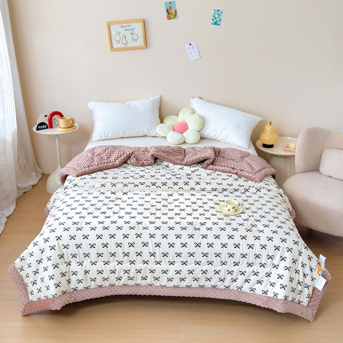 91家纺网 家纺一手货源 找家纺 （总）橙子家居 2024新款【跑量款】A类母婴安抚豆豆被 被子被芯