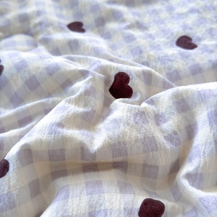 91家纺网 家纺一手货源 找家纺 橙子家居 2024新款【跑量款】A类母婴安抚豆豆被 被子被芯 豆豆被-爱心格