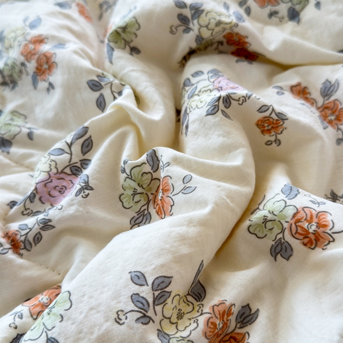 91家纺网 家纺一手货源 找家纺 橙子家居 2024新款【跑量款】A类母婴安抚豆豆被 被子被芯 豆豆被-繁花似锦