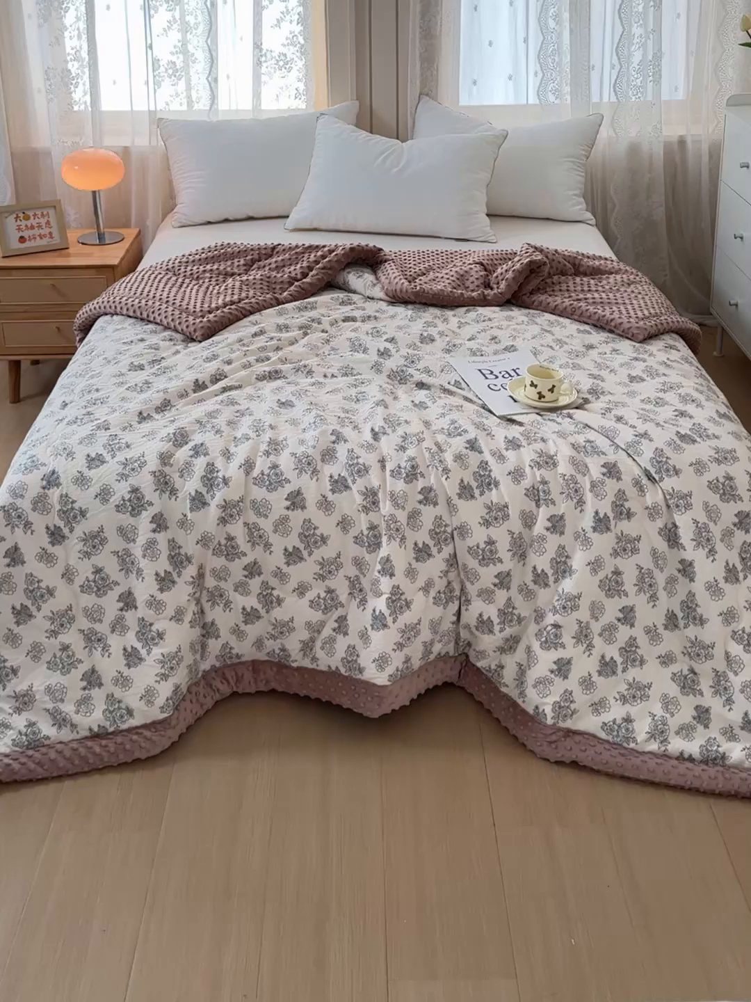 91家纺网 家纺一手货源 找家纺 橙子家居 2024新款【跑量款】A类母婴安抚豆豆被 被子被芯 豆豆被-锦上添花