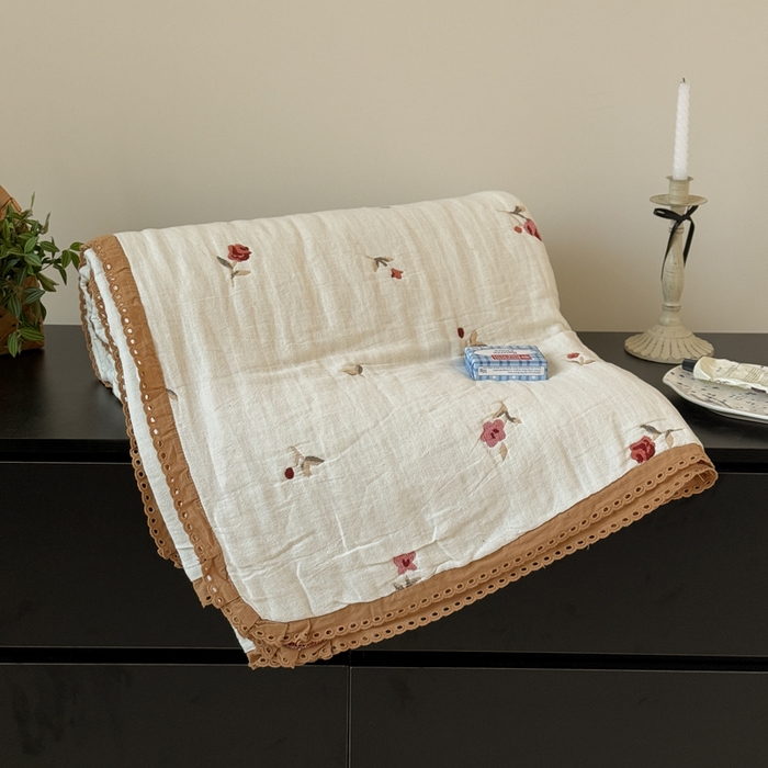 91家纺网 家纺一手货源 找家纺 （总）橙子家居 2025新款韩国泡芙被纯棉五层纱布夏被夏凉被空调被