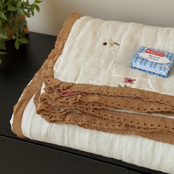 91家纺网 家纺一手货源 找家纺 （总）橙子家居 2025新款韩国泡芙被纯棉五层纱布夏被夏凉被空调被