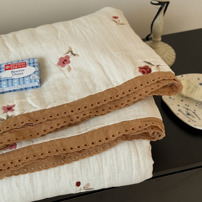 91家纺网 家纺一手货源 找家纺 （总）橙子家居 2025新款韩国泡芙被纯棉五层纱布夏被夏凉被空调被