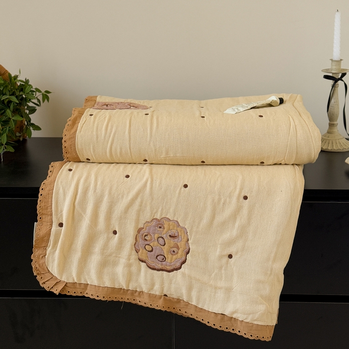 91家纺网 家纺一手货源 找家纺 （总）橙子家居 2025新款韩国泡芙被纯棉五层纱布夏被夏凉被空调被