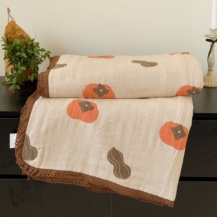 91家纺网 家纺一手货源 找家纺 （总）橙子家居 2025新款韩国泡芙被纯棉五层纱布夏被夏凉被空调被