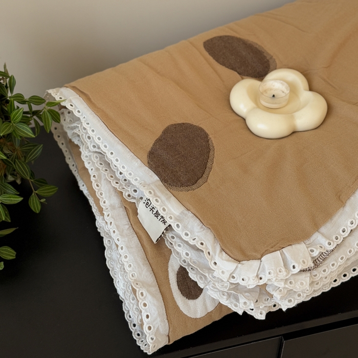 91家纺网 家纺一手货源 找家纺 橙子家居 2025新款韩国泡芙被纯棉五层纱布夏被夏凉被空调被 大眼萌