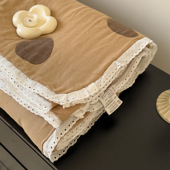 91家纺网 家纺一手货源 找家纺 橙子家居 2025新款韩国泡芙被纯棉五层纱布夏被夏凉被空调被 大眼萌