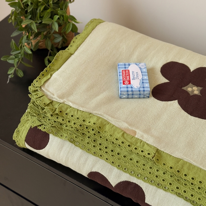 91家纺网 家纺一手货源 找家纺 橙子家居 2025新款韩国泡芙被纯棉五层纱布夏被夏凉被空调被 夏梦