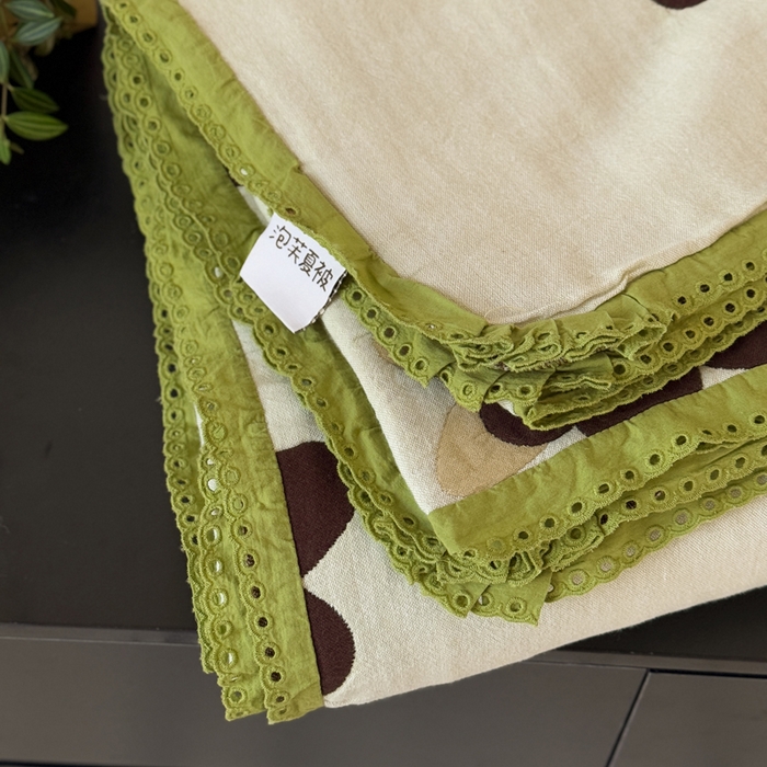 91家纺网 家纺一手货源 找家纺 橙子家居 2025新款韩国泡芙被纯棉五层纱布夏被夏凉被空调被 夏梦