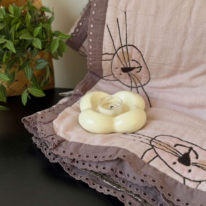 91家纺网 家纺一手货源 找家纺 橙子家居 2025新款韩国泡芙被纯棉五层纱布夏被夏凉被空调被 长胡须喵