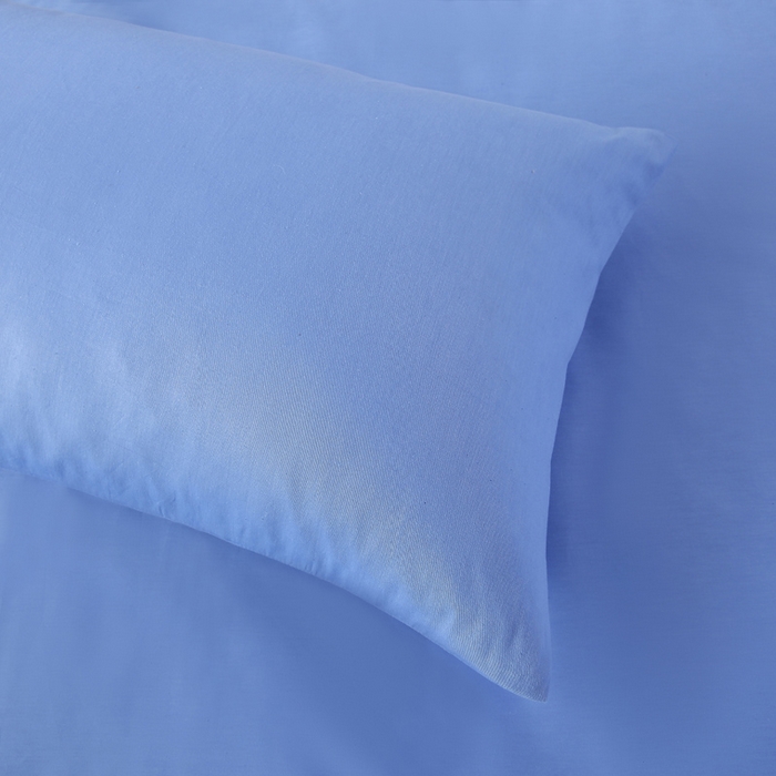 91家纺网 家纺一手货源 找家纺 橙子家居 2025新款全棉纯棉上下铺宿舍三件套多件套系列 天蓝