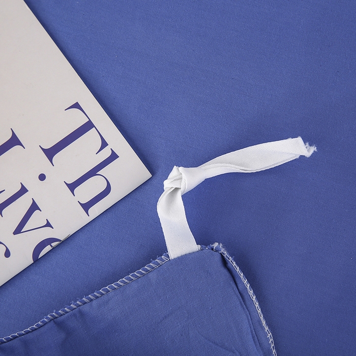 91家纺网 家纺一手货源 找家纺 橙子家居 2025新款全棉纯棉上下铺宿舍三件套多件套系列 中天蓝