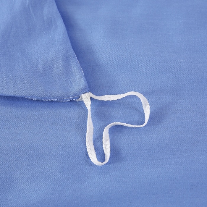 91家纺网 家纺一手货源 找家纺 橙子家居 2025新款全棉纯棉上下铺宿舍三件套多件套系列 天蓝