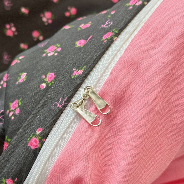 91家纺网 家纺一手货源 找家纺 橙子家居 2025新款双面全棉纯棉13372印花棉花床盖三件套-第二批 漫语