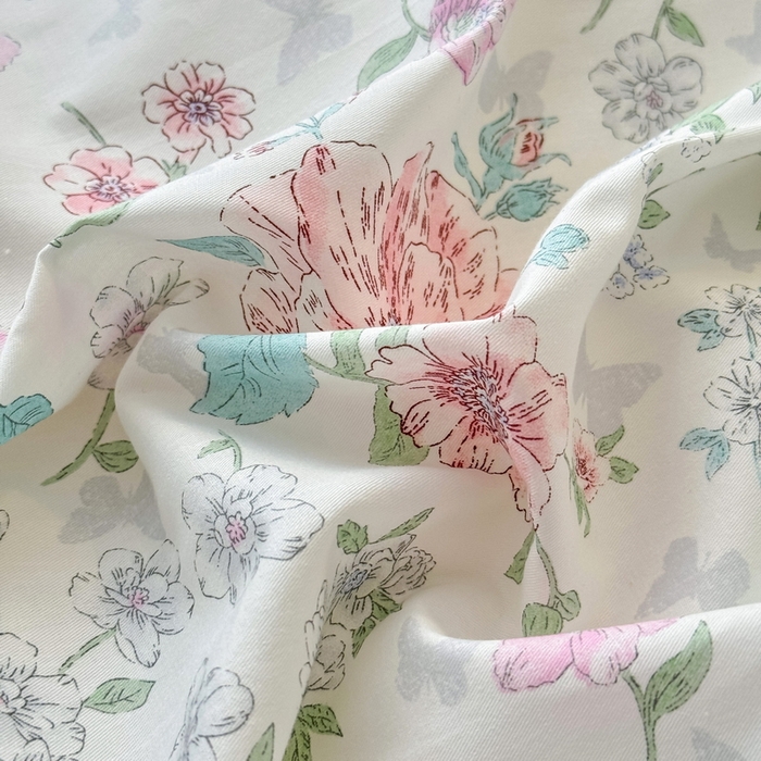 91家纺网 家纺一手货源 找家纺 橙子家居 2025新款双面全棉纯棉13372印花棉花床盖三件套-第二批 梦游仙境