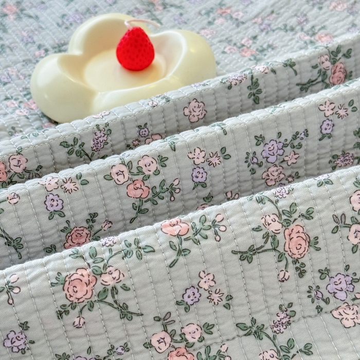 91家纺网 家纺一手货源 找家纺 橙子家居 2025新款双面全棉纯棉13372印花棉花床盖三件套-第二批 雅璐