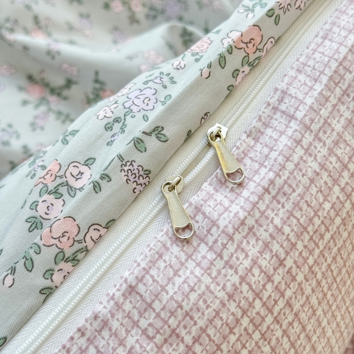 91家纺网 家纺一手货源 找家纺 橙子家居 2025新款双面全棉纯棉13372印花棉花床盖三件套-第二批 雅璐