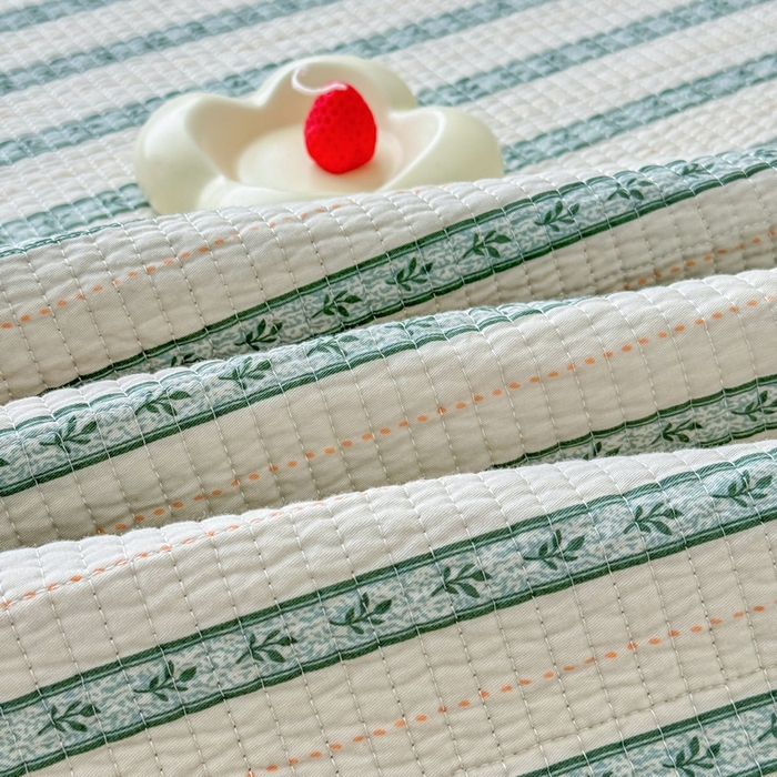 91家纺网 家纺一手货源 找家纺 橙子家居 2025新款双面全棉纯棉13372印花棉花床盖三件套-第二批 悦凡