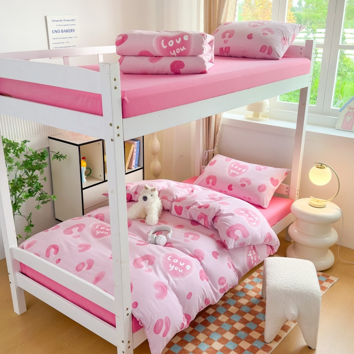 91家纺网 家纺一手货源 找家纺 （总）海岛哥哥 2025新款云朵水洗棉学生床宿舍上下铺三件套