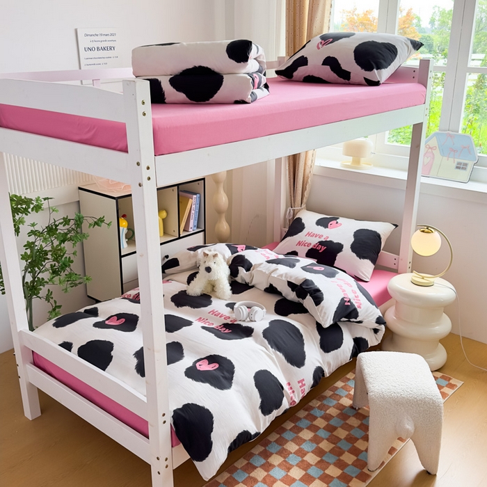 91家纺网 家纺一手货源 找家纺 （总）海岛哥哥 2025新款云朵水洗棉学生床宿舍上下铺三件套