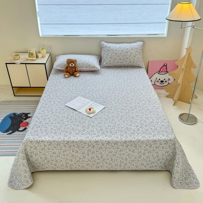 91家纺网 家纺一手货源 找家纺 橙子家居 2025新款双面全棉纯棉13372印花棉花床盖四件套-第二批 雅璐