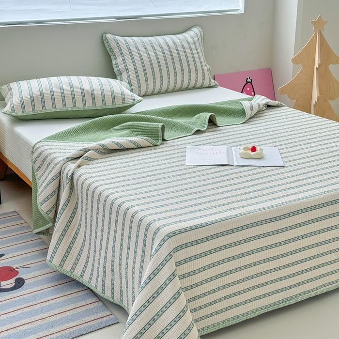 91家纺网 家纺一手货源 找家纺 橙子家居 2025新款双面全棉纯棉13372印花棉花床盖四件套-第二批 悦凡