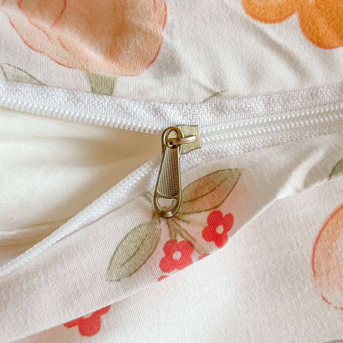 91家纺网 家纺一手货源 找家纺 港岛妹妹 2025新款云朵水洗工艺学生床宿舍上下铺三件套 欣然花开