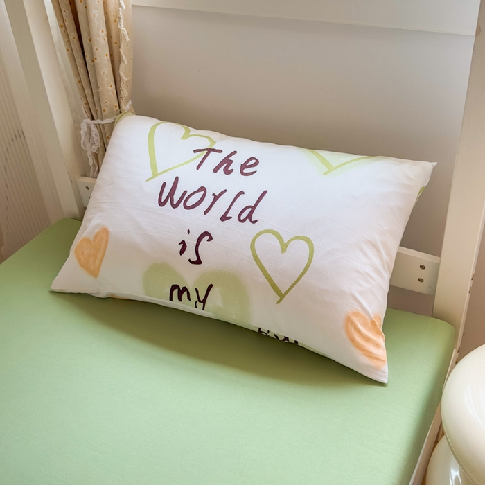 91家纺网 家纺一手货源 找家纺 港岛妹妹 2025新款云朵水洗工艺学生床宿舍上下铺三件套 遇见浪漫