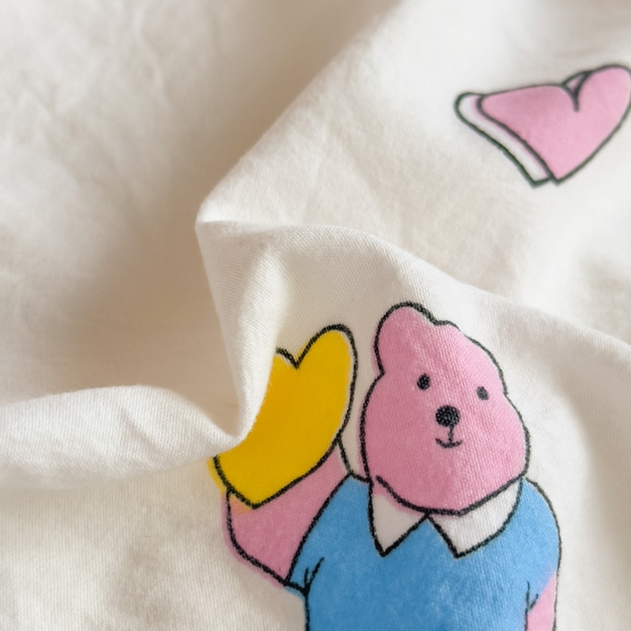 91家纺网 家纺一手货源 找家纺 海岛哥哥 2025新款云朵水洗棉学生床宿舍上下铺三件套 音乐会