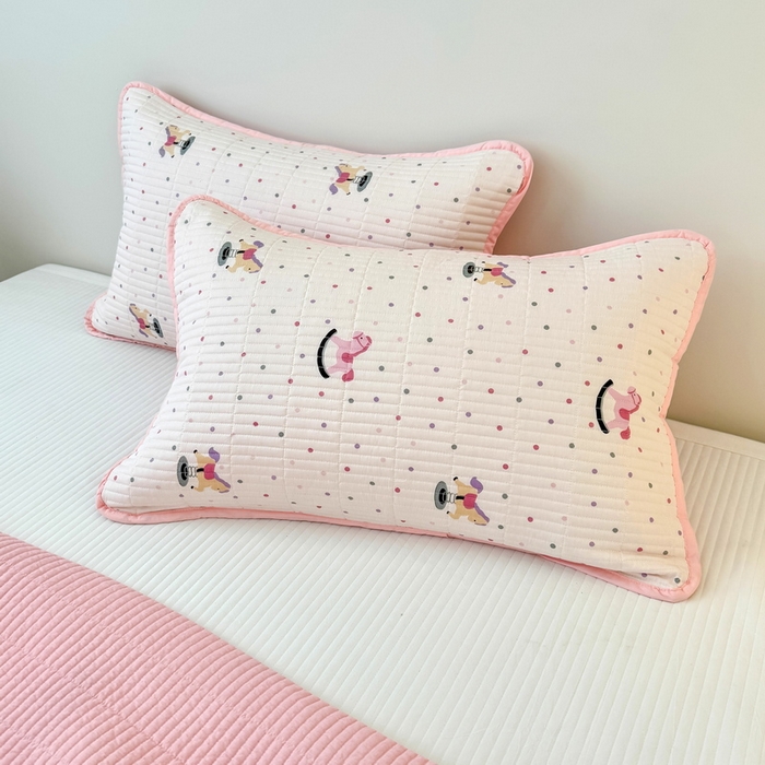 91家纺网 家纺一手货源 找家纺 （总）橙子家居 2025新款双面全棉纯棉砂洗夹棉床盖三件套