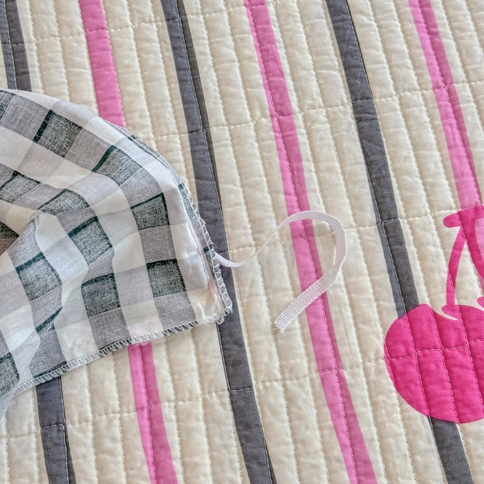 91家纺网 家纺一手货源 找家纺 橙子家居 2025新款双面纯棉夹层新疆棉花数码印花床盖四件套-第一批 樱为有你