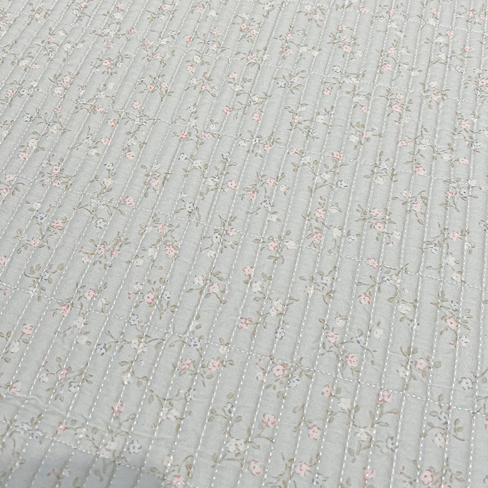 91家纺网 家纺一手货源 找家纺 橙子家居 2025年新款小清新全棉高温砂洗棉花床盖四件套跑量款床盖单面纯棉 玲娜