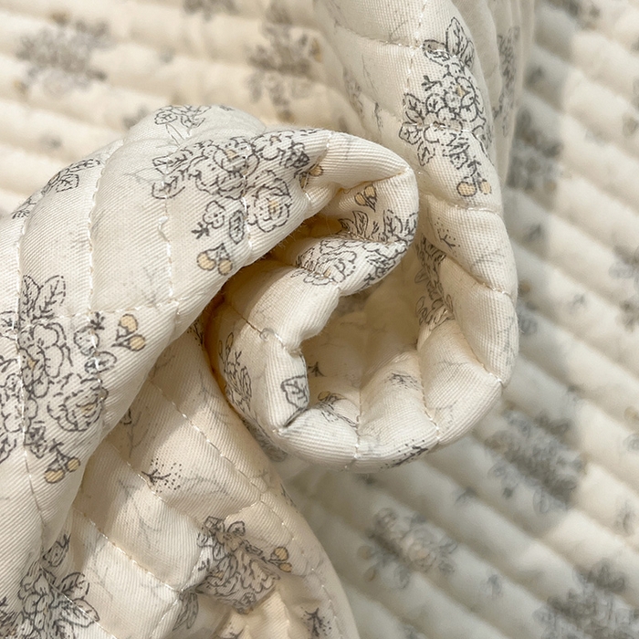 91家纺网 家纺一手货源 找家纺 橙子家居 2025新款小清新全棉纯棉花边款床单四件套 舒芙蕾