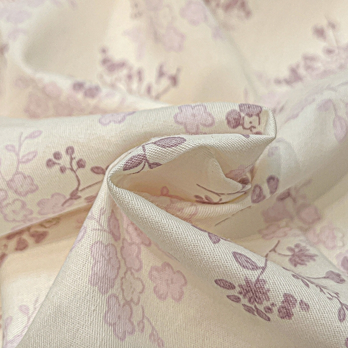 91家纺网 家纺一手货源 找家纺 （总）橙子家居 2025新款小清新全棉纯棉花边款床单四件套