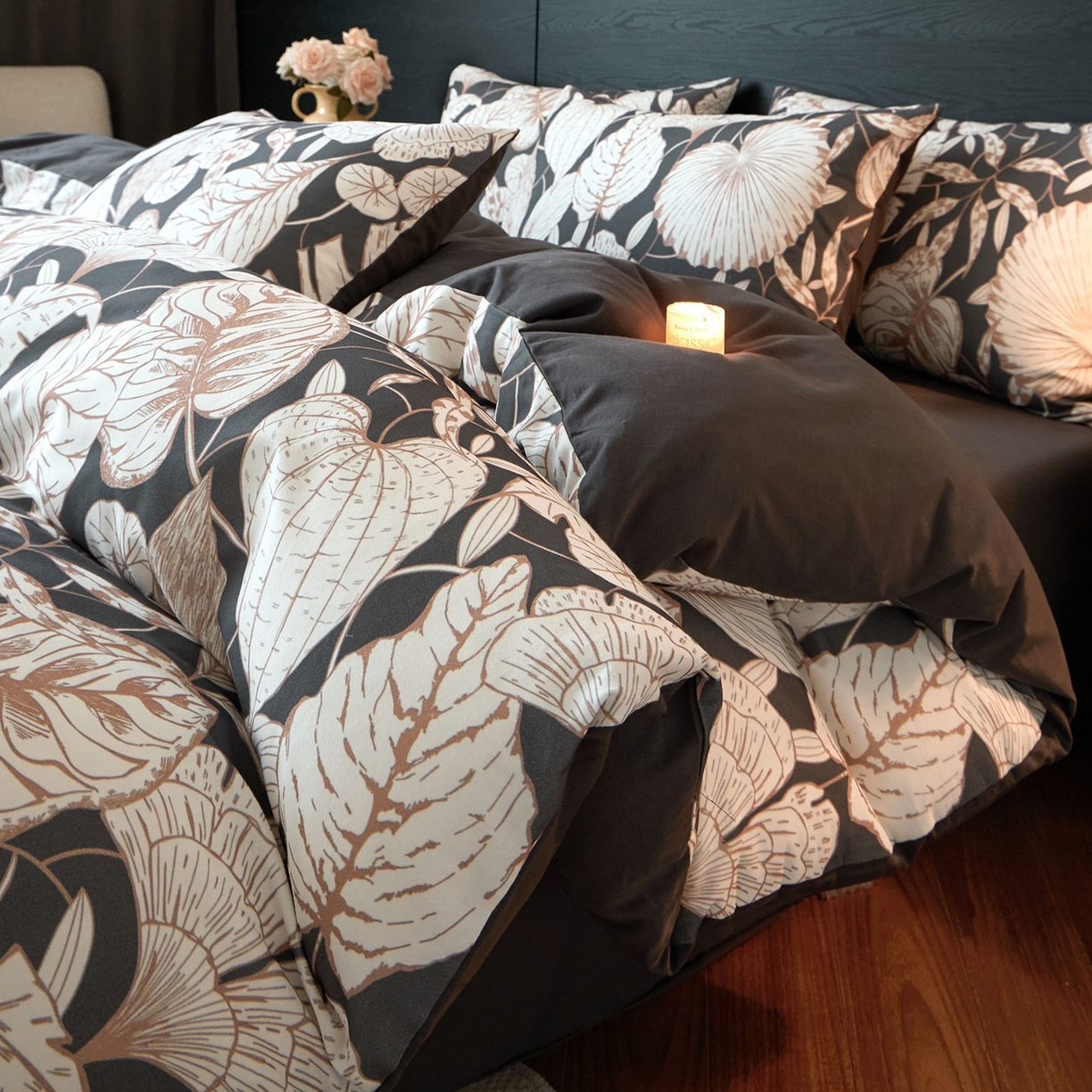 91家纺网 家纺一手货源 找家纺 （总）蓝邻家纺 2025新款全棉纯棉加厚磨毛法式复古风四件套