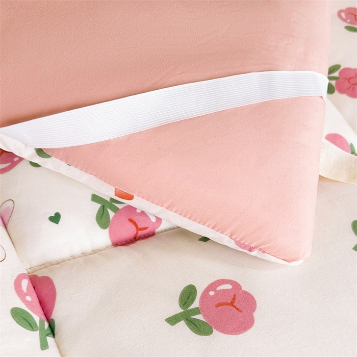 91家纺网 家纺一手货源 找家纺 梵蒂莎 2025新款新疆棉花四季款秋冬两用床垫子褥子学生宿舍印花学生款棉花床褥垫（场景2）（含买家秀） 碧叶粉黛-床垫